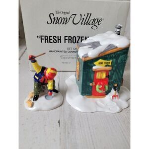 Dept 56 51632 Fresh Frozen Fish snow village accessory Xmas set